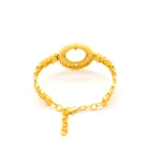 Çeyrek Altın Çerçeve Bileklik Çelik Altın Kaplama Örgü Model-BLZ-635 thumbnail 5