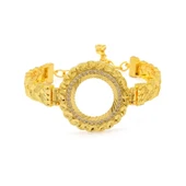 Çeyrek Altın Çerçeve Bileklik Çelik Altın Kaplama BLZ-634 thumbnail 1