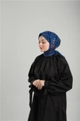 Saks Mavisi Desenli Eşarp Kesik Elyaf Pamuksu Etnik Dijital Baskılı 202207_24 thumbnail 2