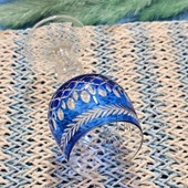 Hybrid Çift Desen Mavi 1 Adet Bardak Kadeh - 6