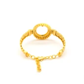 Çeyrek Altın Çerçeve Bileklik Çelik Altın Kaplama BLZ-643 thumbnail 5