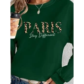 Lucky Life Kadın Uzun Kollu Bisiklet Yaka Desenli Viskon Iki Iplik Bluz - 1