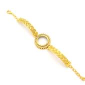 Çeyrek Altın Çerçeve Bileklik Çelik Altın Kaplama BLZ-641 thumbnail 3