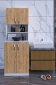 Arya Çamaşır Makinesi Dolabı Banyo Boy Dolabı - 6
