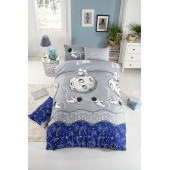 Tabu Home Uzaylı Gri Tek Kişilik Nevresim Takımı - 1