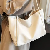 Krem Soft XL Kadın Omuz ve Kol Çantası - 1