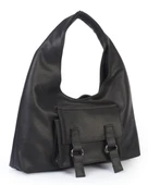 Kadın Siyah Yeni Sezon Cepli Omuz Çantası - 1