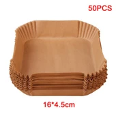 Büyük Boy Air Fryer Fritöz Pişirme Kağıdı 50 Adet thumbnail 2