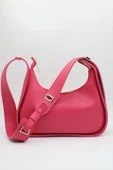 Yeni Sezon Fuşya Kadın Kademeli Askılı Çapraz Baget Omuz Çanta - 1