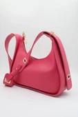 Yeni Sezon Fuşya Kadın Kademeli Askılı Çapraz Baget Omuz Çanta - 3