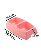 2'li Büyük Mama ve Su Kabı 30.5 x 7,5 x 15,5 cm Plastik - 2
