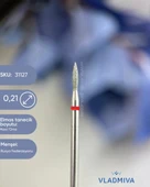 Himarry 10 adet Vladmiva freze kırmızı ateş 021mm - 1