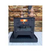 Nurak 65x50 Camlı Odun Kuzine - 1
