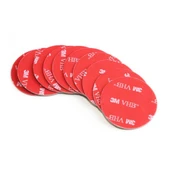 POWERMASTER PM-25708 50MM YUVARLAK 3M ÇİFT TARAFLI BANT (10LU PAKET) - 1