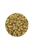 Dökme Cam Kum Boncuk (8/0) 3 mm - 60 Gram - Altın Rengi - BNC185 - 2