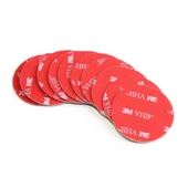 POWERMASTER PM-25705 25MM YUVARLAK 3M ÇİFT TARAFLI BANT (10LU PAKET) - 1