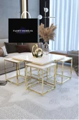 Florit Mobilya 4 1 Orta Sehpa Kare,Lüks Mdf Model 1 - 1