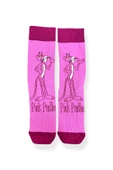 Tekli Unisex Anime Desenli Pembe Renkli Esnek Nem Alabilen Pamuklu Çorap thumbnail 1