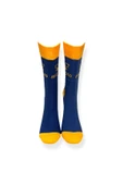 Tekli Unisex Düz Lacivert Renkli Esnek Nem Alabilen Pamuklu Çorap thumbnail 4