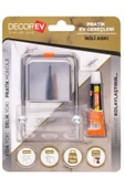 Decorev DC-4772 Dekoratif Yapıştırmalı Banyo Mutfak Metal Iki Kancalı Askı Krom Vidasız Montaj - 3