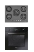 EMİNÇELİK 2250 5 Gözlü /1 Gözü Wok Ankastre Ocak + Candy Fcp405 Siyah Ankastre Fırn - 1