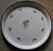 Emaye Sini Sofra, Yemek Sunum Tepsi, Yer Sofrası Çinko ~50 cm - 2