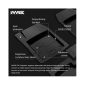 10 MM Mercedes A Universal New Generation Pro Mat with 5D Pool beigesi W177 Sedan 2019 ile uyumlu 5D Havuzlu Üniversal Paspas BEJ - 3