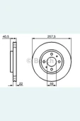 Bosch 0986478639 Ön Fren Disk Tk Doblo-fiorino-bipper-nemo-linea-albea (06-) 1.3jtd-1.4-1.9d Havalı - 2