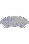 DELPHİ Lp3275 On Fren Balatası Megane Iv 04>espace V 02>scenıc Iv 09> - 1