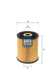 UFI Yag Fıltresı Mını R50 R53 Jeep Renegade Suv 14 Fıat Egea 14 2503400 Oem - 1
