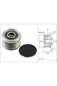 İna ALTERNATOR KASNAGI 6 KANAL CLIO 1.5DCI 05--INA 535010210-231001043R - 1