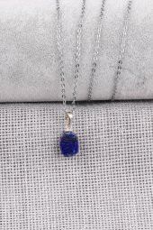 Lapis Lazuli Doğal Taş Kolye thumbnail 1