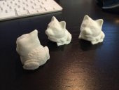 Kedi Toad Organik Plastikten Dekoratif Süs Biblo Aksesuar - 4