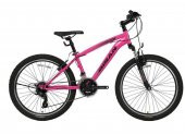 BİSAN KDS 2750 KIZ ÇOCUK BİSİKLETİ 260H V 20 JANT 15 VİTES NEON PEMBE SİYAH GRİ - 1