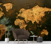 Ahşap Dünya Haritası Duvar Kağıdı thumbnail 6