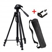 Czp 157cm Profesyonel DSLR ve Cep Telefonu Tripodu - 1