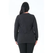 Kadın Büyük Beden Sweatshirt - 3