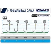 Owner Cultiva 11796 Mameaji Dama 5 Adet LRF Jig Head  0.2 Gr / 12 No - 3