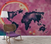 Grafitti Dünya Haritası Duvar Kağıdı thumbnail 6