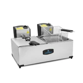 Armeka Elektrikli Fritöz 5 5 Litre Çift Hazneli Kapaklı Sanayi Tipi Fritöz - 1