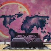 Grafitti Dünya Haritası Duvar Kağıdı thumbnail 2
