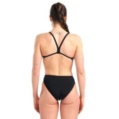 Arena Swimsuit Challenge Back Marbled Kadın Siyah Yüzücü Mayosu 005562550 - 2