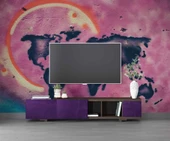 Grafitti Dünya Haritası Duvar Kağıdı thumbnail 3