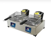 Armeka 8 8 Litre Çiftli Elektrikli Kapaklı Sanayi Tipi Fritöz Makinesi Patates Kızartma Makinası - 1