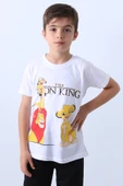 ERKEK ÇOCUK TSHİRT KARAKTER BASKILI BİSİKLET YAKA E36 - 1