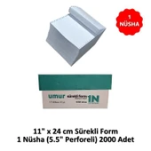 UMUR Sürekli Form 11x24 1 Nüsha (5.5 Perforeli) 2000 li - 1