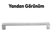10 Adet Bihter Metal Desenli Mobilya Mutfak Dolabı Çekmece Dolap Kulpu Kulbu Krom(160 MM-16.0 CM) - 5