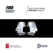 Ford Transit Uyumlu Krom Ayna Kapağı 2 Prç. 2013 Üzeri P.çelik thumbnail 2