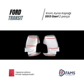 Ford Transit Uyumlu Krom Ayna Kapağı 2 Prç. 2013 Üzeri P.çelik thumbnail 3