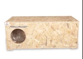 DEMONTE-Dış & İç Mekan Ahşap Kedi Yuvası Ölçüleri: 90x35x40 - 1